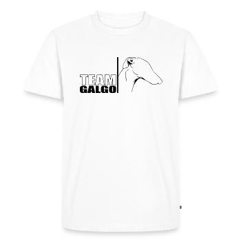 ÉQUIPE Galgo Chien Chien Galgo Español Wilsigns - T-shirt Premium bio Homme - blanc - Devant - Nico (187cm)