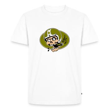 road skull - T-shirt Premium bio Homme - blanc - Devant - Nico (187cm)