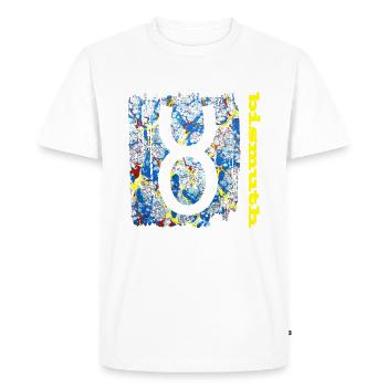 bismuth e 205 - T-shirt Premium bio Homme - blanc - Devant - Nico (187cm)