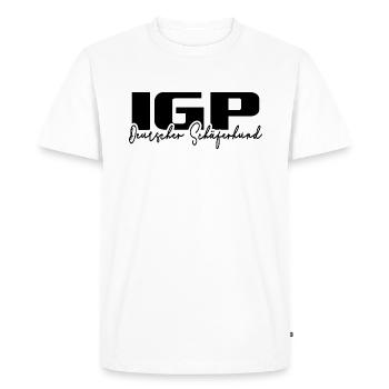 IGP GERMAN SHEPHERD Wilsign's dog sport - Men's Premium Organic T-Shirt - white - Front - Nico (187cm)
