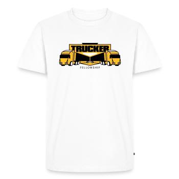 communauté de camionneur - T-shirt Premium bio Homme - blanc - Devant - Nico (187cm)