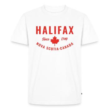 Halifax Gift Canada Flag Canadian - Men's Premium Organic T-Shirt - white - Front - Nico (187cm)