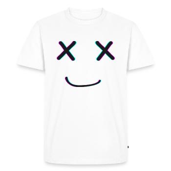 X_X Sourire - T-shirt Premium bio Homme - blanc - Devant - Nico (187cm)
