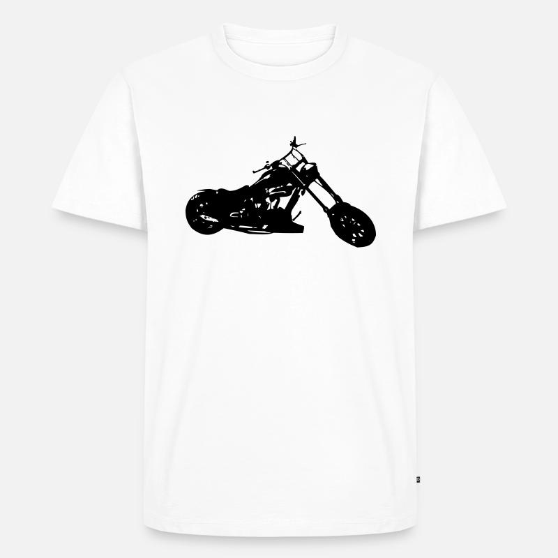 chopper - Männer Premium Bio T-Shirt - Weiß