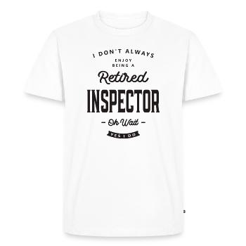 Inspector Funny Job Occupation - Men's Premium Organic T-Shirt - white - Front - Nico (187cm)