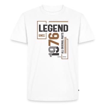 Legend Since 1976 47 birthday - Men's Premium Organic T-Shirt - white - Front - Nico (187cm)