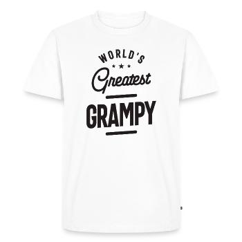World's Greatest Grampy - Grandpa - Men's Premium Organic T-Shirt - white - Front - Nico (187cm)