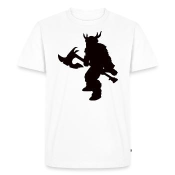 Fantasy Barbarian Design for Roleplayers - Men's Premium Organic T-Shirt - white - Front - Nico (187cm)