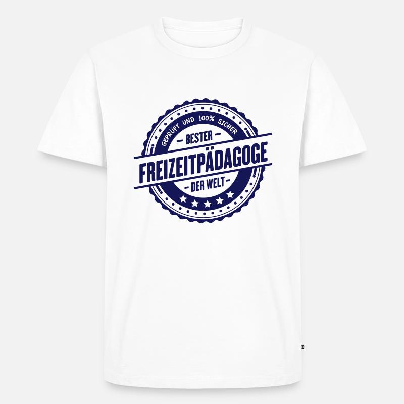 Bester Freizeitpädagoge - Männer Premium Bio T-Shirt - Weiß