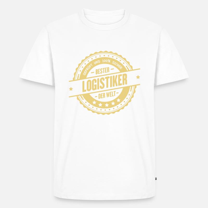 Bester Logistiker - Männer Premium Bio T-Shirt - Weiß
