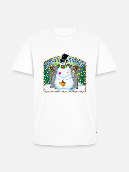 Nasty XMas - Männer Premium Bio T-Shirt - Weiß