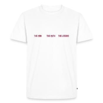 Dad The Man The Myth The Legend Father's Day Gift - Men's Premium Organic T-Shirt - white - Front - Nico (187cm)