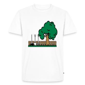 Garden baumgarten tools - Men's Premium Organic T-Shirt - white - Front - Nico (187cm)