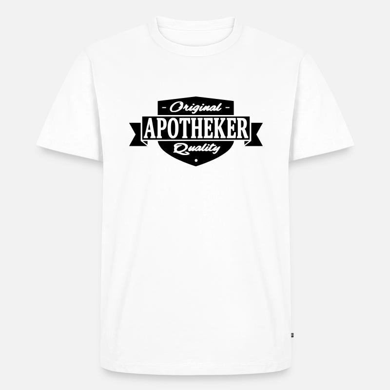 apotheker - Männer Premium Bio T-Shirt - Weiß