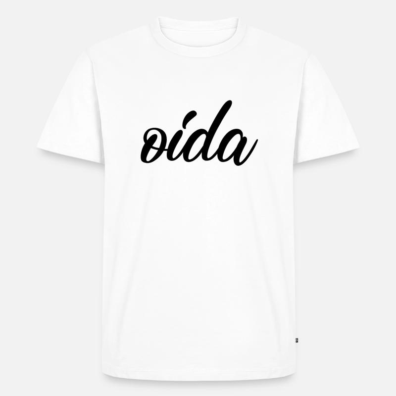oida - Männer Premium Bio T-Shirt - Weiß