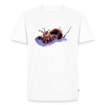 Renard rouge - T-shirt Premium bio Homme - blanc - Devant - Nico (187cm)