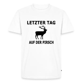 Bachelor: Last day on game 1f - Men's Premium Organic T-Shirt - white - Front - Nico (187cm)