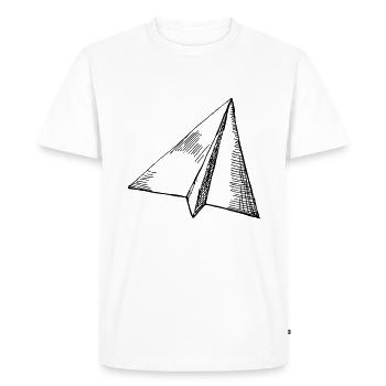 Paper planes - flying - Men's Premium Organic T-Shirt - white - Front - Nico (187cm)