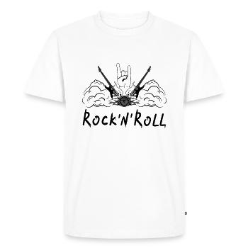 Rock 'n' Roll Musique Rock & Roll Guitare - T-shirt Premium bio Homme - blanc - Devant - Nico (187cm)