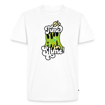 Mucus Puddle Cool Mignon Adorable pour Slime Maker - T-shirt Premium bio Homme - blanc - Devant - Nico (187cm)
