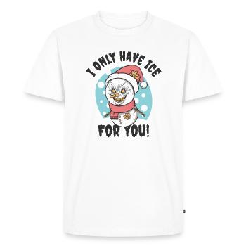 Halloween Fan d’horreur de Noël effrayant - T-shirt Premium bio Homme - blanc - Devant - Nico (187cm)