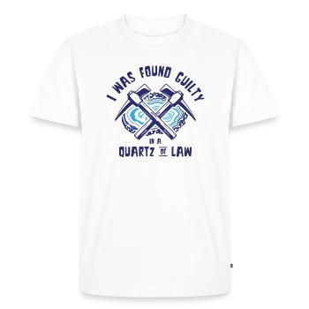 Rockhounding Rock Collector Law Geode Geologist - Men's Premium Organic T-Shirt - white - Front - Nico (187cm)