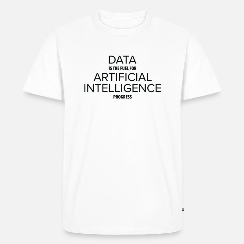 Artificial Intelligence Progress Machine Learning - Men's Premium Organic T-Shirt - white