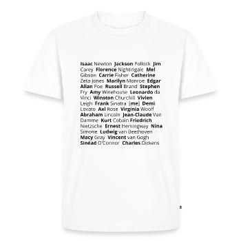 Bipolaire - personnages célèbres - T-shirt Premium bio Homme - blanc - Devant - Nico (187cm)