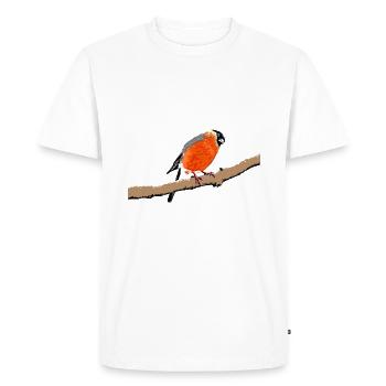 Bullfinch / bullfinch - Men's Premium Organic T-Shirt - white - Front - Nico (187cm)