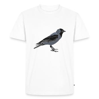 Jackdaw - Men's Premium Organic T-Shirt - white - Front - Nico (187cm)