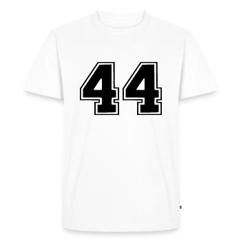 44 - T-shirt Premium bio Homme - blanc - Devant - Nico (187cm)