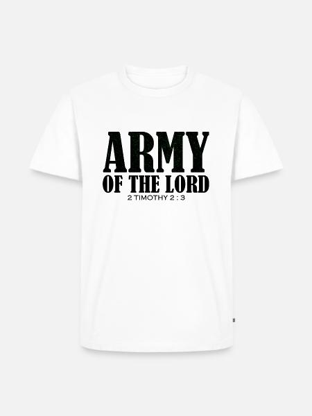 Armee des Herrn - Männer Premium Bio T-Shirt - Weiß