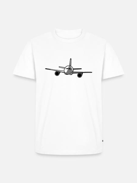 fly Airplane - Men's Premium Organic T-Shirt - white