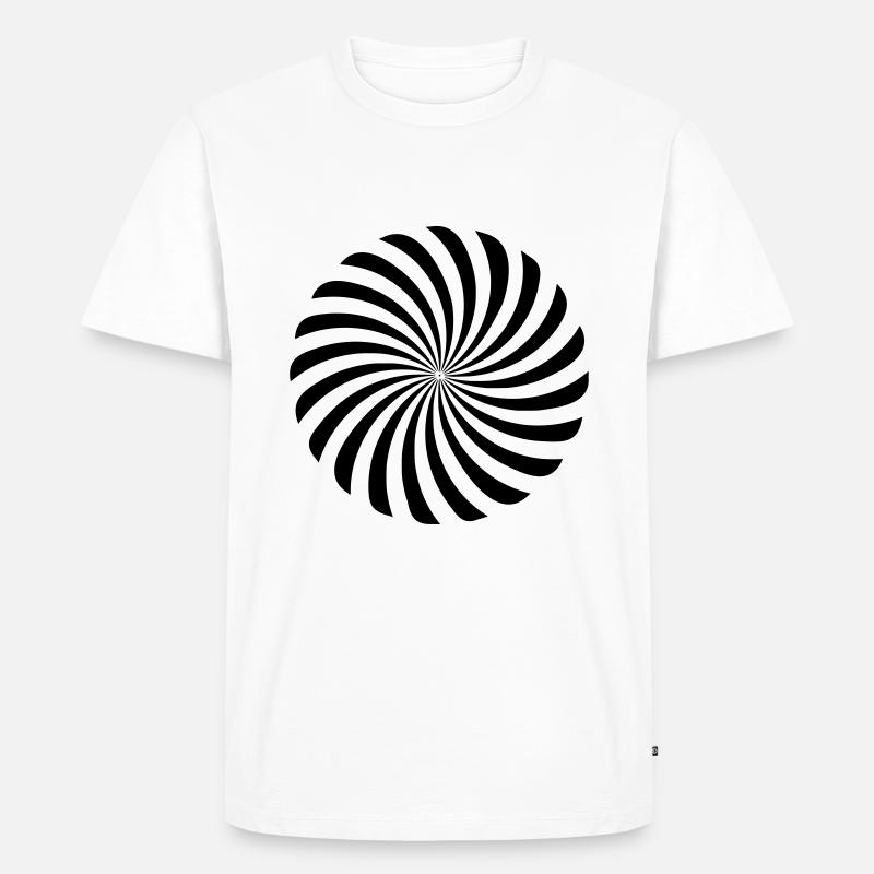 spirale - Männer Premium Bio T-Shirt - Weiß