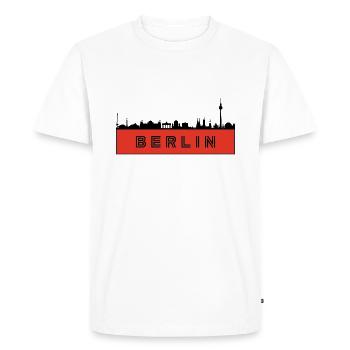 Ville de Berlin - Allemagne - T-shirt Premium bio Homme - blanc - Devant - Nico (187cm)