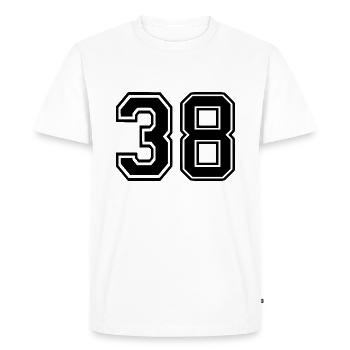 38 - T-shirt Premium bio Homme - blanc - Devant - Nico (187cm)