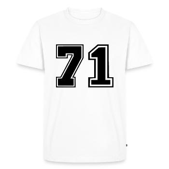 71 - T-shirt Premium bio Homme - blanc - Devant - Nico (187cm)