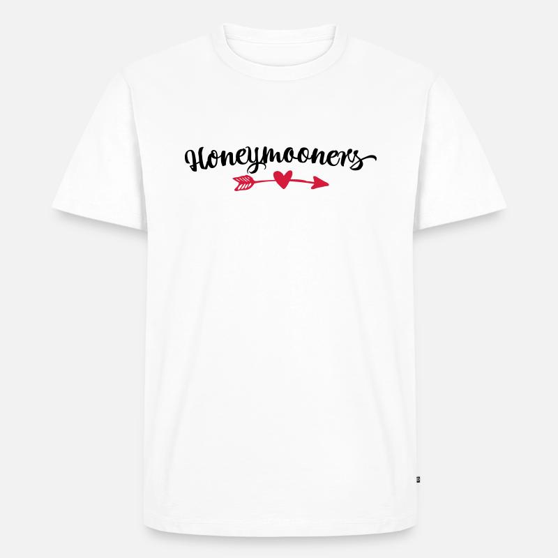 Hochzeit - Männer Premium Bio T-Shirt - Weiß