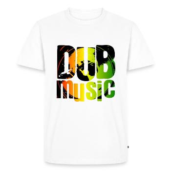 Dub music - T-shirt Premium bio Homme - blanc - Devant - Nico (187cm)