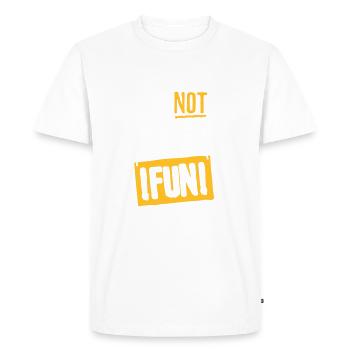 Je ne fais pas ça pour le plaisir - T-shirt Premium bio Homme - blanc - Devant - Nico (187cm)