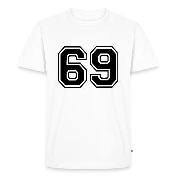 69 - T-shirt Premium bio Homme - blanc - Devant - Nico (187cm)