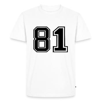 81 - T-shirt Premium bio Homme - blanc - Devant - Nico (187cm)