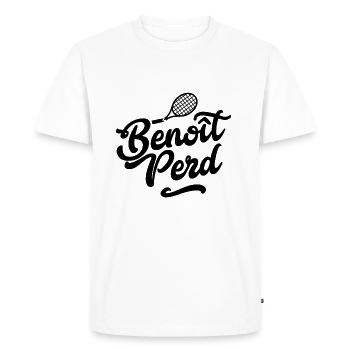 Benoit Perd - T-shirt Premium bio Homme - blanc - Devant - Nico (187cm)