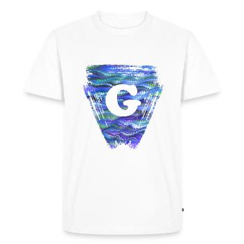Dreieck E 103 g - T-shirt Premium bio Homme - blanc - Devant - Nico (187cm)