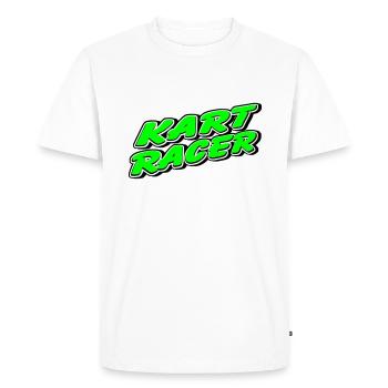 Kart Go Kart - Karting - T-shirt Premium bio Homme - blanc - Devant - Nico (187cm)