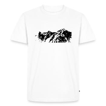 Eiger - Men's Premium Organic T-Shirt - white - Front - Nico (187cm)