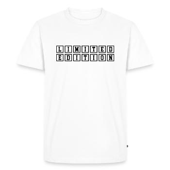 EDITION LIMITÉE - EDITION LIMITÉE - PIÈCE UNIQUE - T-shirt Premium bio Homme - blanc - Devant - Nico (187cm)