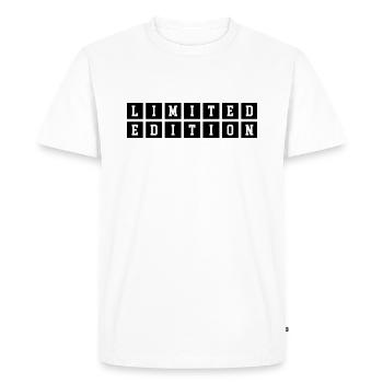 EDITION LIMITÉE - EDITION LIMITÉE - PIÈCE UNIQUE - T-shirt Premium bio Homme - blanc - Devant - Nico (187cm)