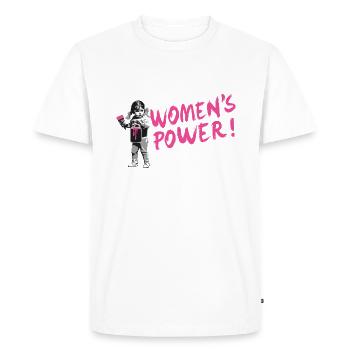 LE POUVOIR DES FEMMES ! - Women's Power - T-shirt Premium bio Homme - blanc - Devant - Nico (187cm)
