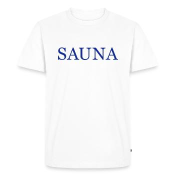 sauna - T-shirt Premium bio Homme - blanc - Devant - Nico (187cm)